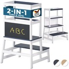 Spielwerk® Lernturm Kinder Lernstuhl Kiefern Holz Verstellbar Küche Tritthocker