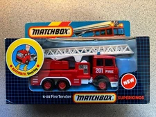 Matchbox Super Kings K-132 Fire Tender 1987 Unopened Box
