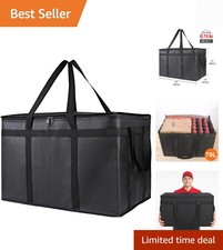 Insulated Food Delivery Bag, XXXL Pizza Delivery Bags for Hot and Cold Food, ...