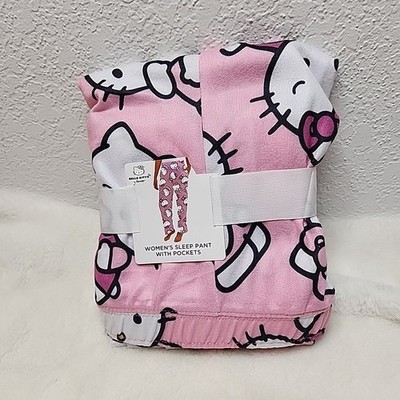 NWT Hello Kitty Pink Soft Pajama Sleep Pants With Pockets 3XL (20W/22W)