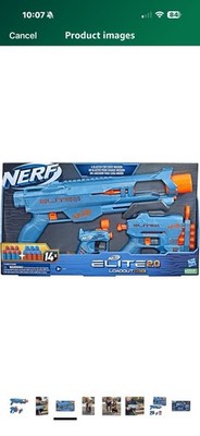 Hasbro Nerf Elite 2.0 Ultimate Blaster 3 Pack with 50 Darts New DAMAGED BOX