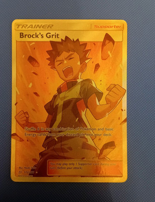 The Pokémon Company Brock's Grit 172/181 Team Up Full Art Holo Ultra Rare