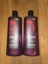 Lot Of 2 - Caress Rose & Ylang Ylang Oil Bodywash 18.6oz 