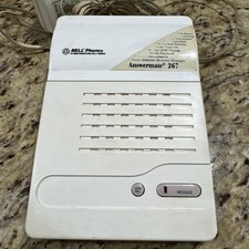 VINTAGE Genuine Bell Phones Answermate 267 Answering Machine Tested Good Cpix