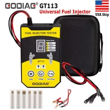 GODIAG GT113 Universal Fuel Injector Tester Cleaner Kits for Cars Motorcycle USA
