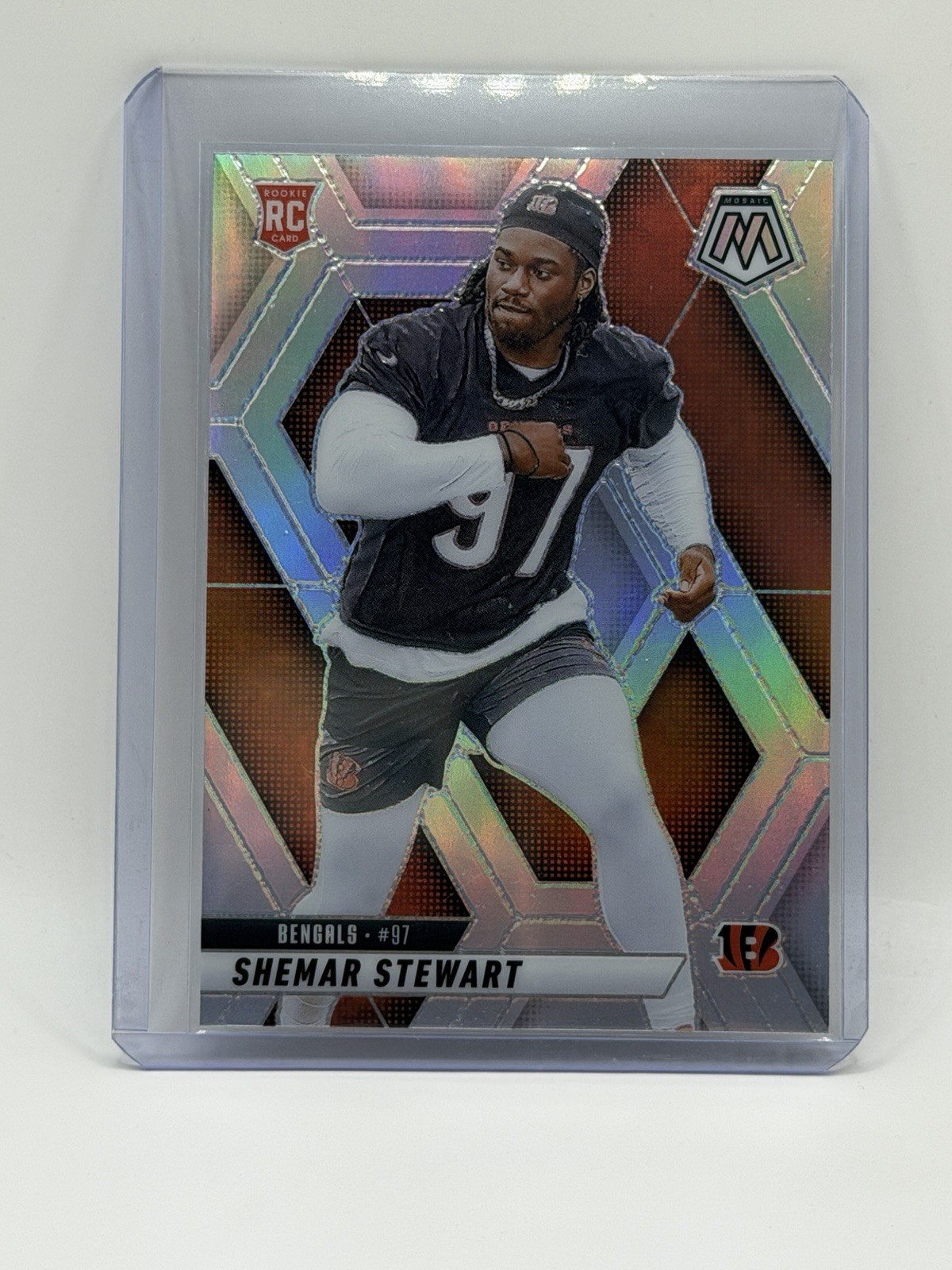 2025 Panini Mosaic - Rookies Shemar Stewart #381 Silver Prizm (RC) Bengals