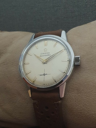 OMEGA SEAMASTER cal.268 VINTAGE 50's ref.14-389-12-CSP RARE 17J SWISS WATCH. - Bild 2 von 7