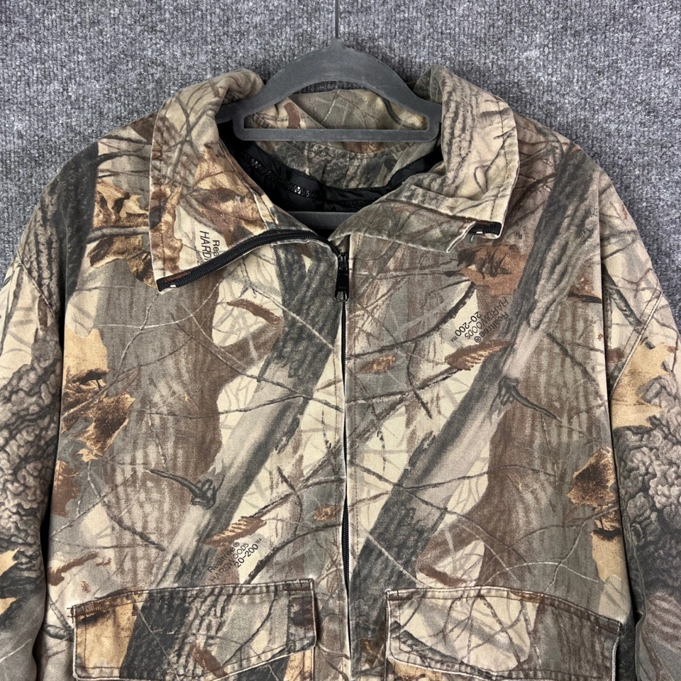 Chaqueta de Caza Camuflada De Colección RedHead Para Hombres Cremallera Completa Realtree Maderas Duras XL-Grande Foto 3 de 4