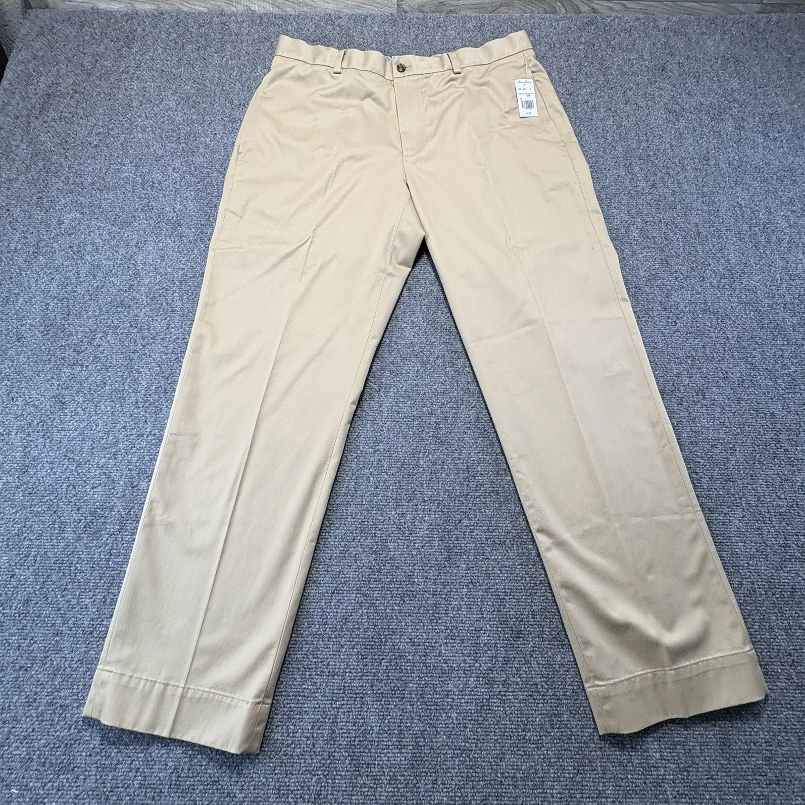 Brooks Brothers Pants Mens 36x30 Tan Lightweight Advantage Chino Clark Fit
