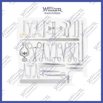 Laparotomy Pediatric Surgery Instrument Set 31 Pcs General Surgical Kit Box CE