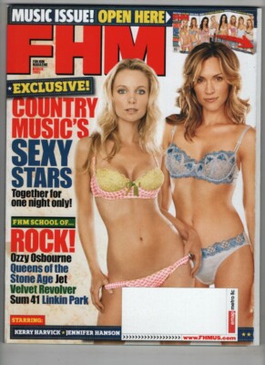 FHM Mag Ozzy Osbourne Kerry Harvick Jennifer Hanson March ...