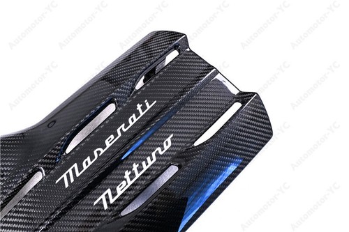 DRY CARBON oe-style Engine Cover w/letters Kit For 2020-2023 Maserati MC20 - Picture 12 of 24