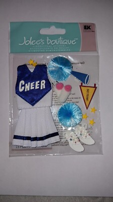 Jolee's Boutique Blue And White Cheerleading Stickers