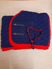 Thermalux cooler rug by Colin Cook heavyweight navy and red