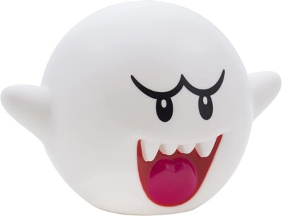 Nintendo Super Mario Bros Boo Light with Sound 3D Night Mood Desk Official White