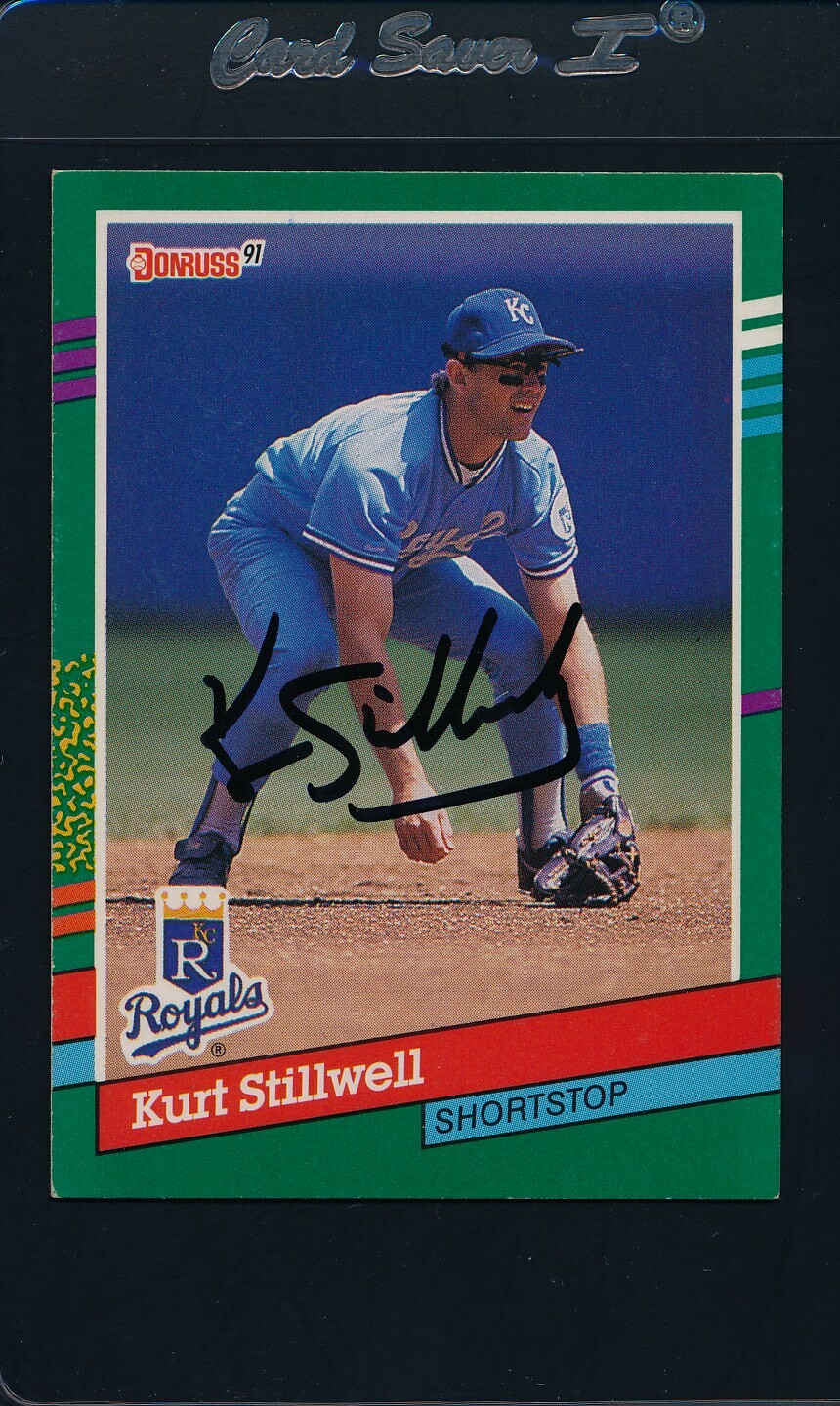 1991 Donruss #520 Kurt Stillwell Royals Signed Auto *38712