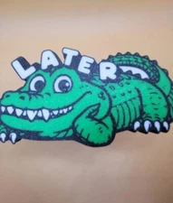 Later Gator Trailer Hitch Cover. Fits 2" Receiver. Cute Custom Auto Accessory.