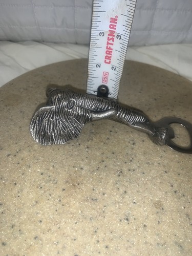 Vtg. Stainless Steel Elephant Bottle Opener Beer Soda Wine Cork Cap - Picture 13 of 13