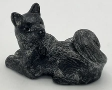 Wolf Dog Sculpture Figurine A Wolf Original Handmade Canada Figure