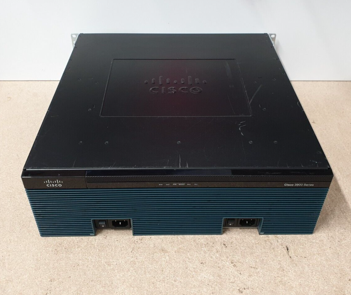 CISCO3925/K9 • C3900-SPE100/K9 • 2x PWR-3900-AC • 1GB RAM