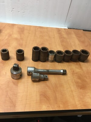Vintage Proto Blackhawk 3/4'' Drive 12pc. Socket Set 7/8'' to 1-7/16'' READ