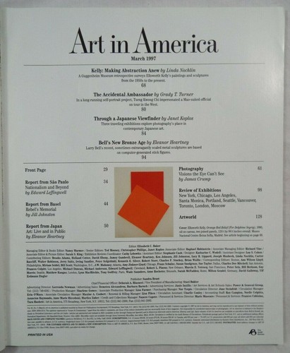 Art In America Back Issue Magazine March 1997 Japanese Photography Ellsworth Kel - Picture 3 of 3