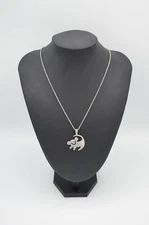 Simba The Lion King Inspired Pendant Necklace - Stainless Steel - Silver