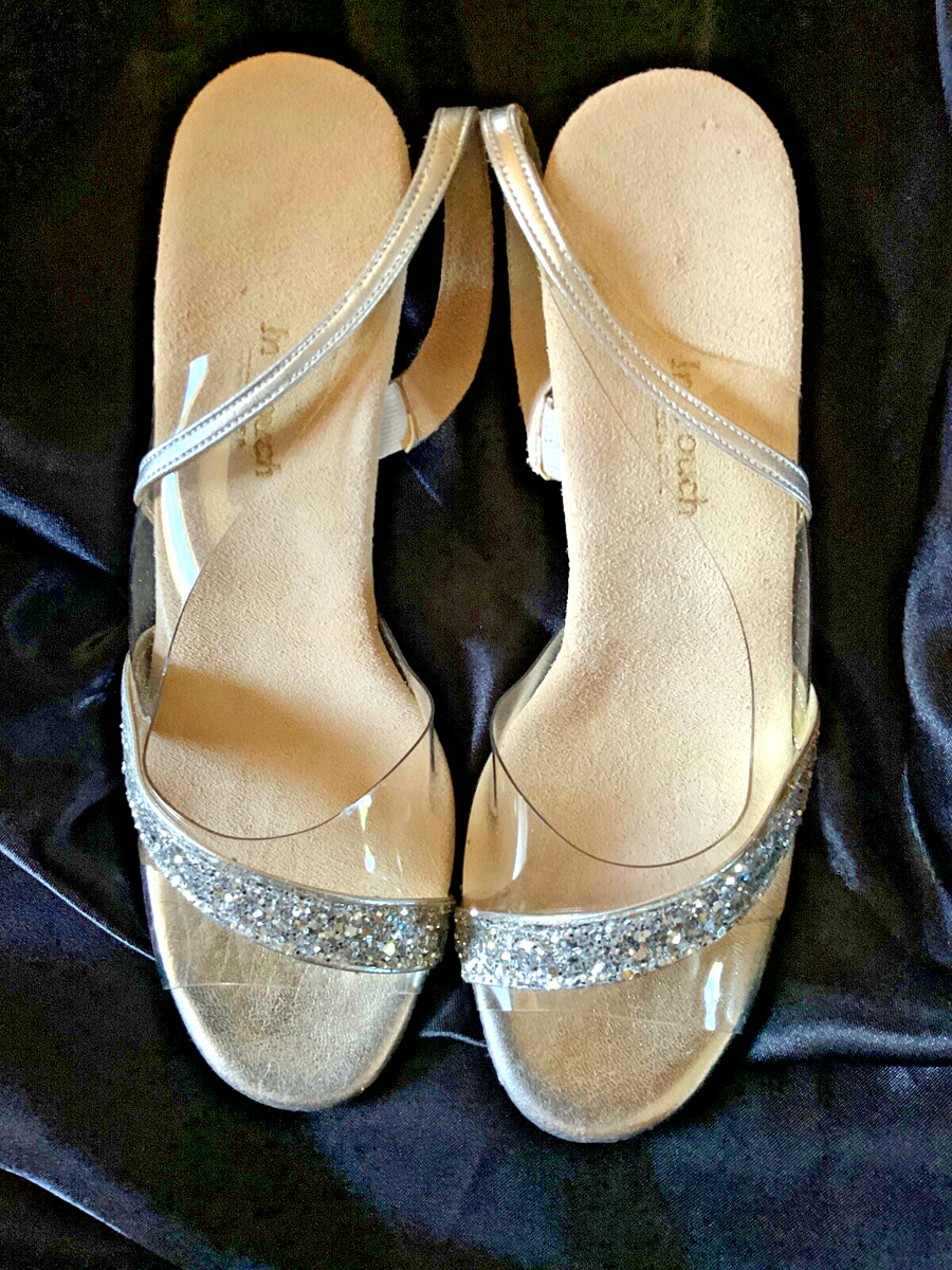 Vintage Glitter Clear Heel & Toe Sz. 7 Dress Shoes Wedding, Prom, Party Special Vintage Glitter Clear Heel & Toe Sz. 7 Dress Shoes Wedding, Prom, Party Special