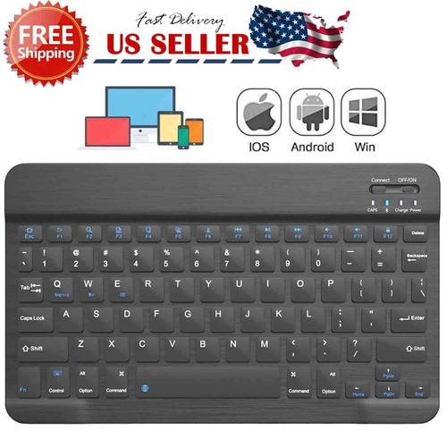 Universal Bluetooth 3.0 Slim Keyboard for Android Windows iOS Tablet PC Laptop - Picture 6 of 13