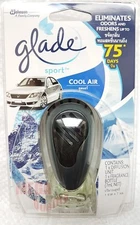 Glade Sport COOL AIR Perfume Scent Car Vent Clip Air Freshener by SC Johnson 7ml