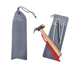 2x Tent Stakes Storage Bag Pocket Tent Stakes Bag for Outdoor Garden Camping