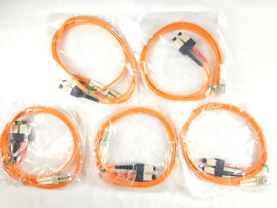 SC-LC 62.5/125 OM1 SCLC-Z62R-004F OCC Fiber Patch Cord - 4 Feet - QUANTITY OF 5