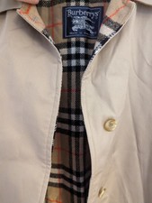Burberry Vintage Short Coat Jacket Womens Burberrys Made In England