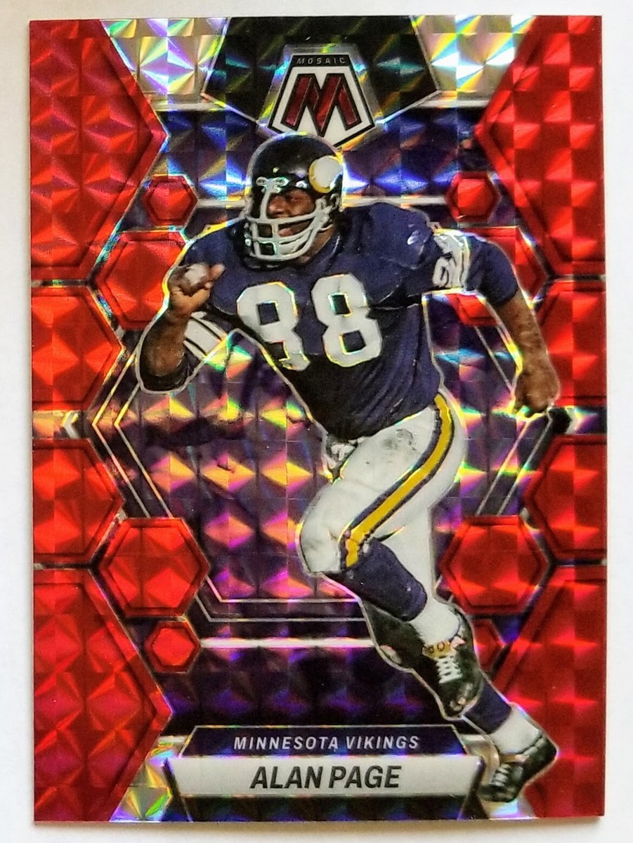ニックページ 2023 Panini Mosaic Alan Page RED MOSAIC Prizm Minnesota Vikings