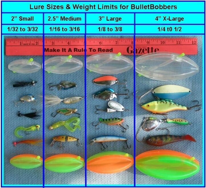 2 Bullet Bobber STEERABLE FLOAT - Crappie Jigging Slip for Strike