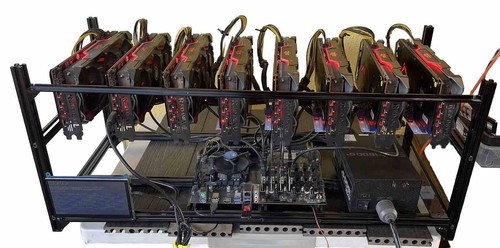 8 Radeon RX 5700 XT Mining Complete Rig. Energy Efficient. Self-sustaining Setup