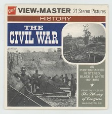 The Civil War GAF View-Master Packet B-790 Excellent Condition