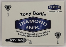 97-98 Fleer Diamond Ink 1 Point Tony Battie Expired Redemption Card (Nuggets)