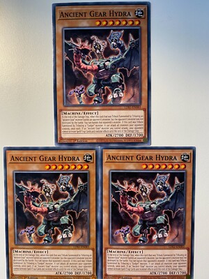 Yugioh Ancient Gear Hydra LDS1-EN083 Common Neuwertig x3 
