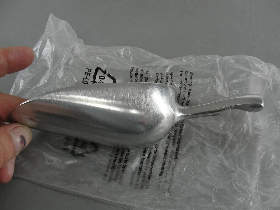 MINI ALUMINIO CEPILLADO DE 5 OZ 🔥 CARAMELO DE HIELO BUFFET SERVICIO DE COMIDA DULCE TIENDA CUCHARA 🍬 Foto 2 de 4