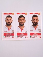 2017-18 Panini Calciatori Lorenzo Pasciuti/Luca Verna/Fabio Concas Carpi #600