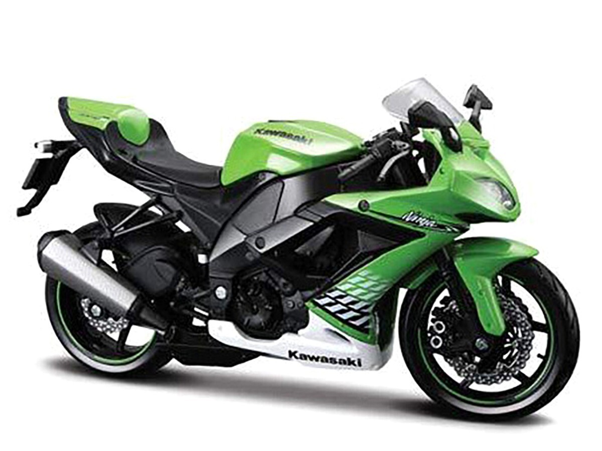 Maisto 2010 Kawasaki Ninja ZX-10R Green 1/12 Diecast Model