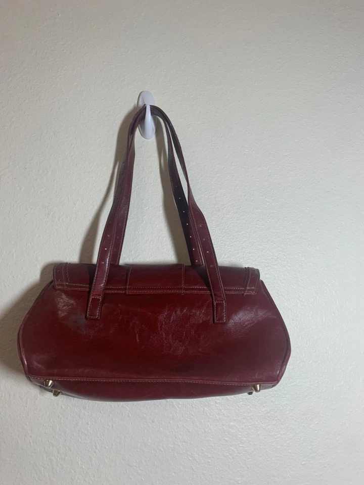 Apt 9 Cartera Pequeña Cuero Sintético Negocios Informal Bolso sin asas Borla Marrón Oficina Y2K Foto 2 de 4