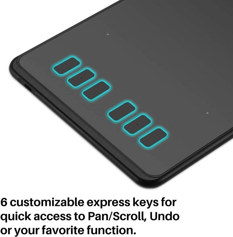 Huion Zeichnungstablett Inspiroy H640P digitales Grafikpad für osu! mit Stylus 6 - Bild 3 von 4