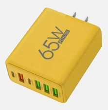 2x 6-PORT 65W USB C A Fast Wall Charger For Android Smartphones HIGH POWER HUB