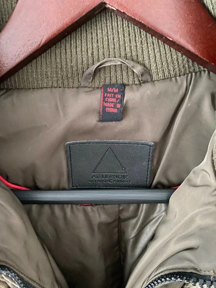 Chaqueta Abrigo de Invierno de Piel con Capucha Rudsak Atelier Noir Marrón (M)  Foto 2 de 4