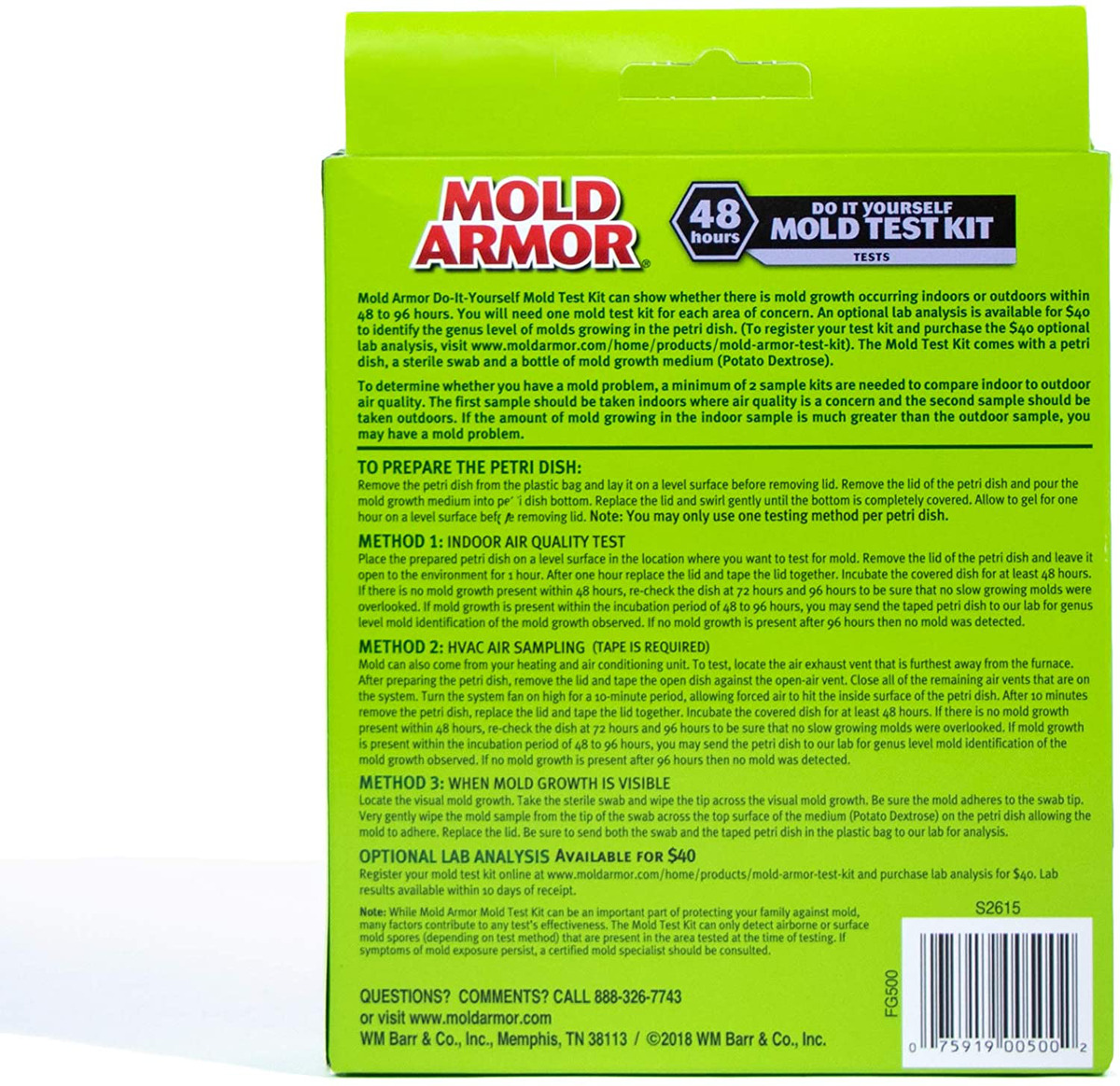 Mold Armor Do It Yourself Mold Test Kit, DIY At Home Mold Kit FG500 - The  Home Depot