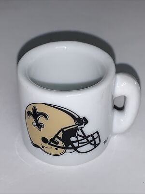 New Orleans Saints NFL Logo Gumball Miniature Mug Collectible 1.5” X 1. ...