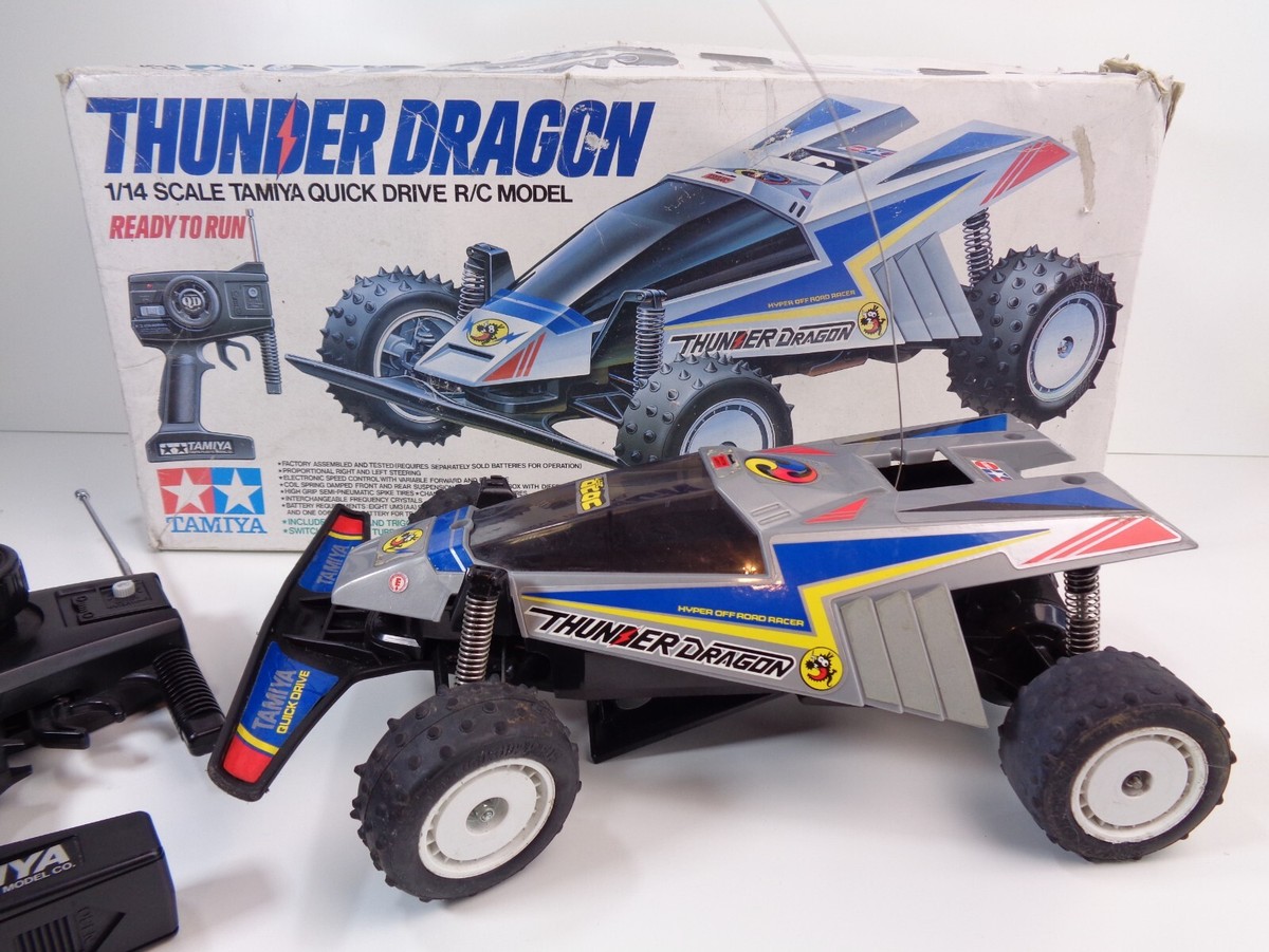 Vintage 1988 Tamiya Thunder Dragon 1/14 Scale Quick Drive R / C