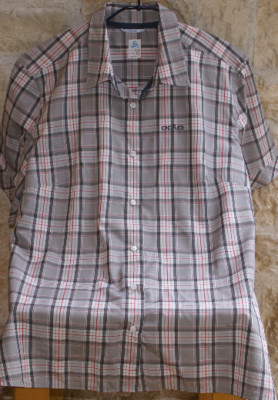 ODLO Bluse Outdoor-Wandern-Trekking grau weiß rot Gr.44 /XL NEU OVP 59,95  